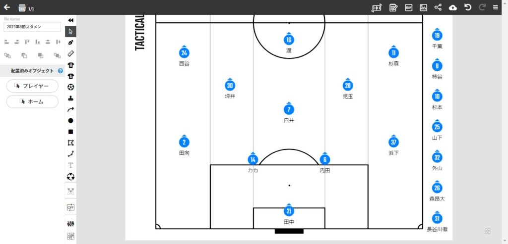 2023第8節スタメン