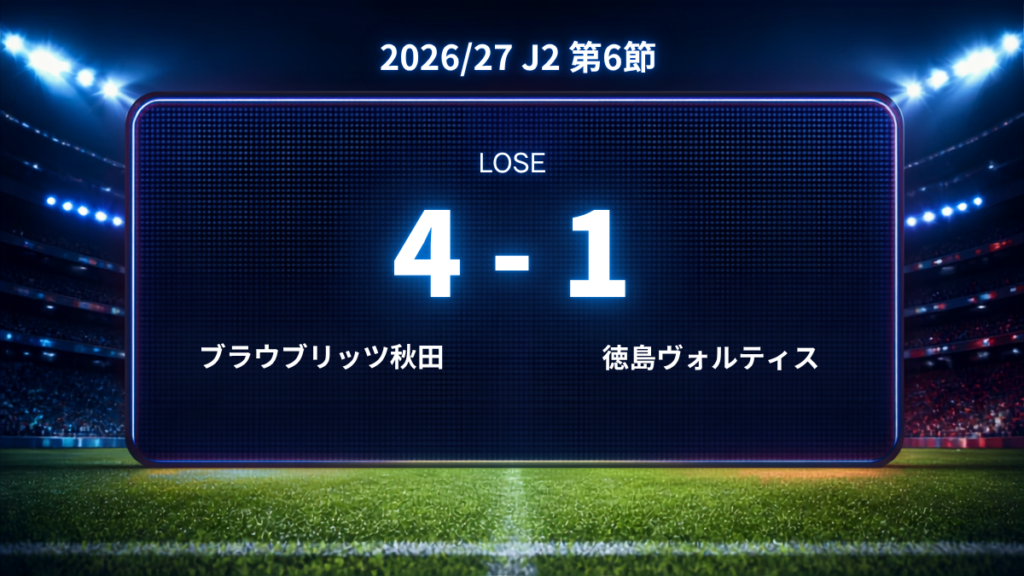 2026/27.J2第6節.vsブラウブリッツ秋田