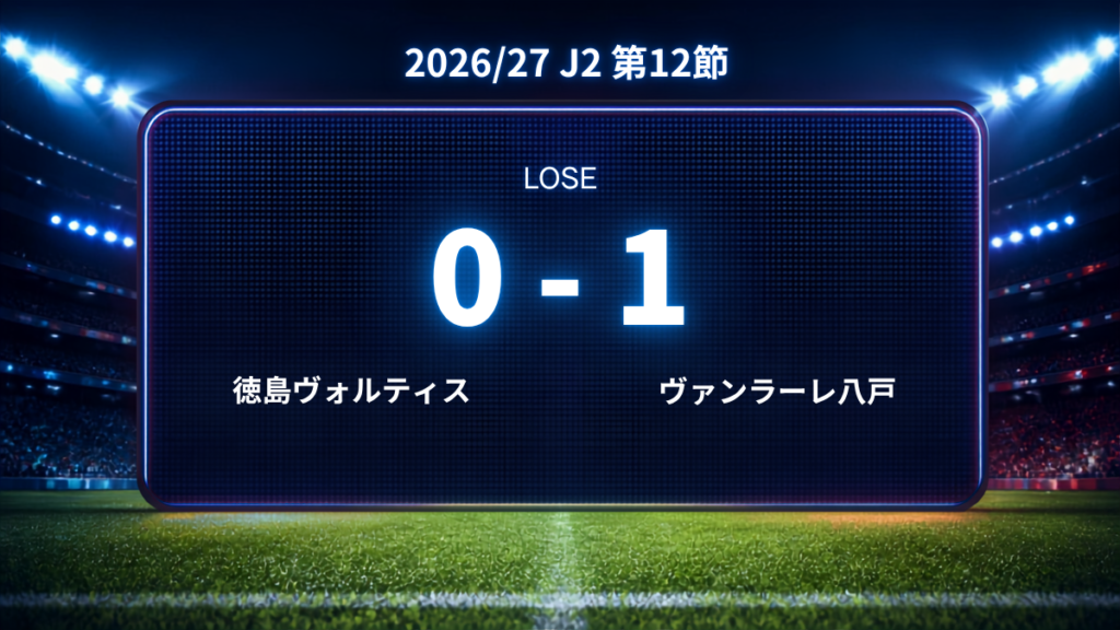 2026/27.J2第12節.vsヴァンラーレ八戸